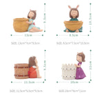 Girl With Basket Planter