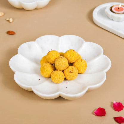 Polished Marble Serving Platter Large 9 Inch