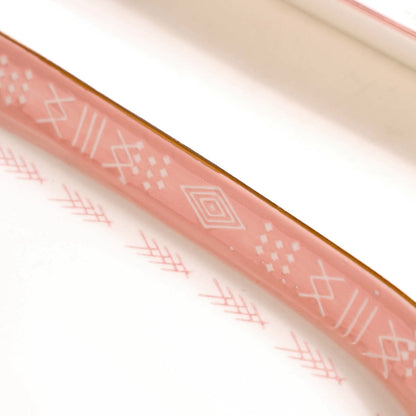 Set Of 2 Azo Pink Serving Platters 12 Inch