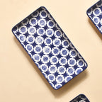 Abstract Design Ceramic Platters Set Of 4 8x4 Inch