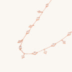 Diamond Affair Necklace- 18k Rose Gold Vermeil