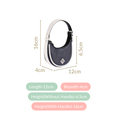 Mini Crescent Bag Black