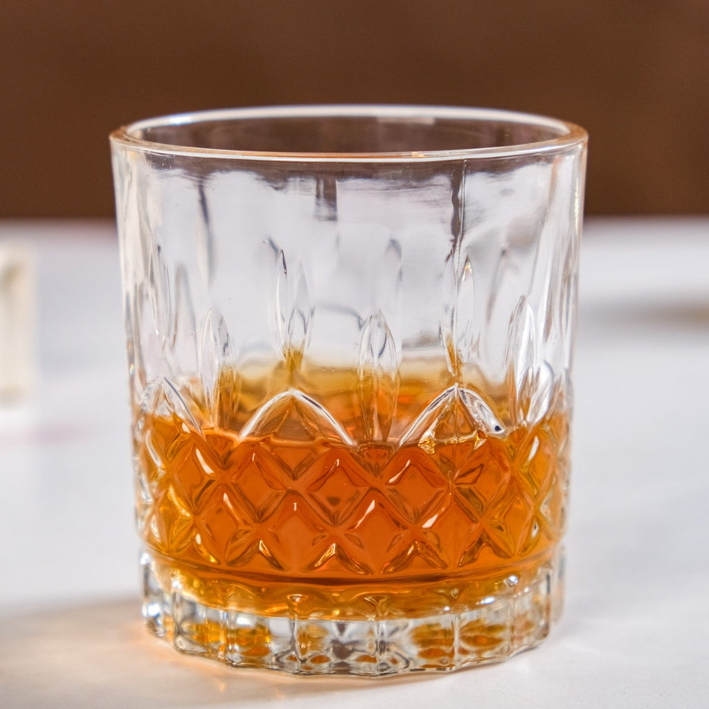 Prism Cut Whiskey Glass Set Of 6 230ml