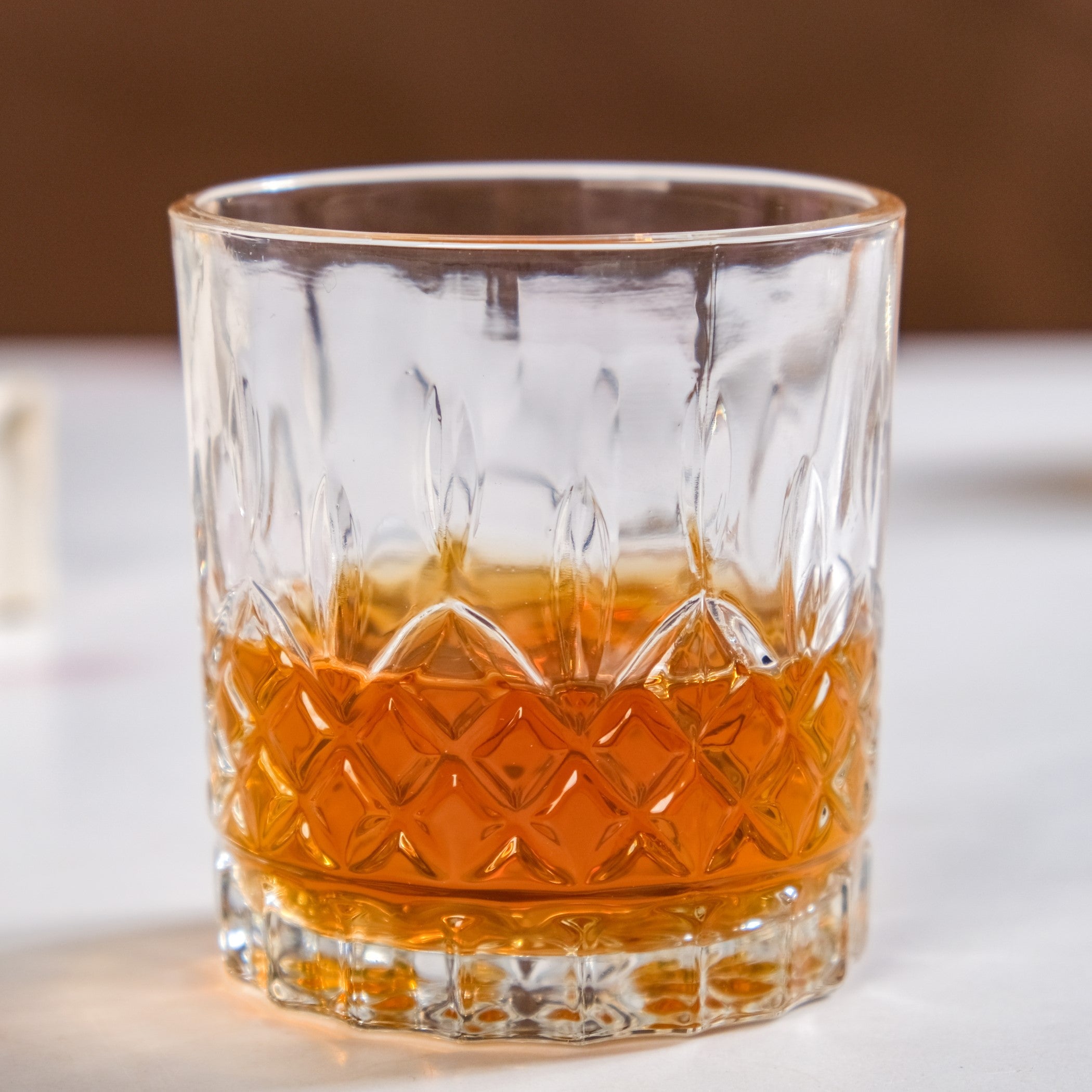 Prism Cut Whiskey Glass Set Of 6 230ml