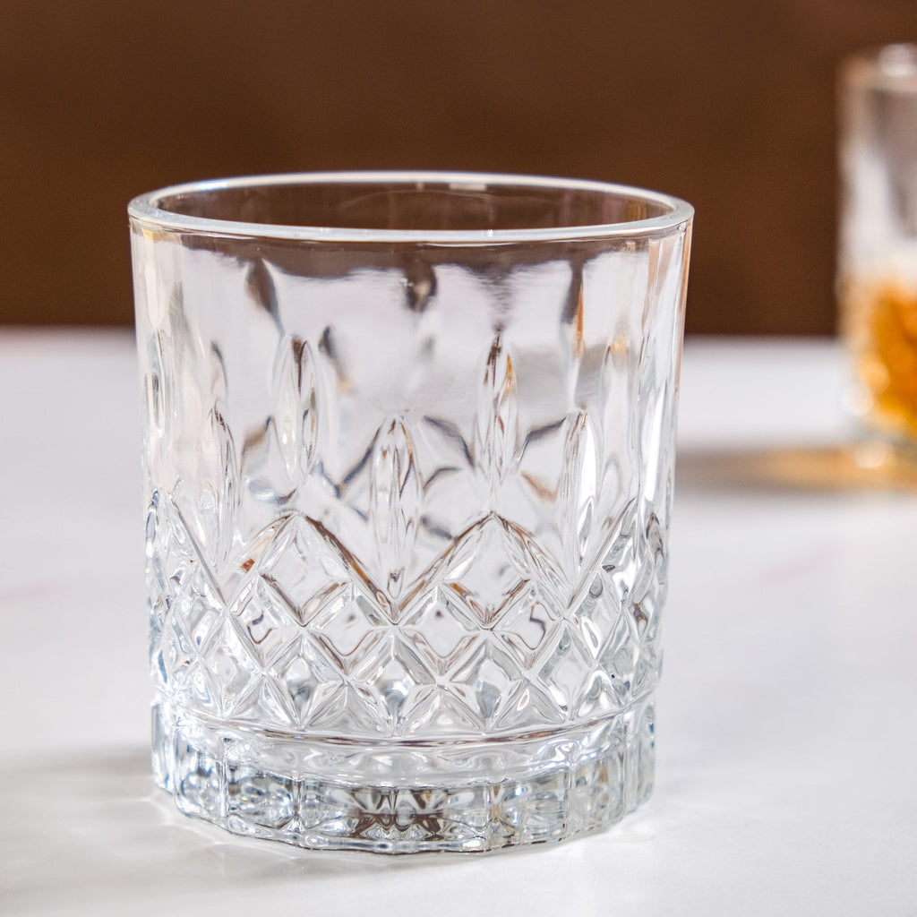 Prism Cut Whiskey Glass Set Of 6 230ml
