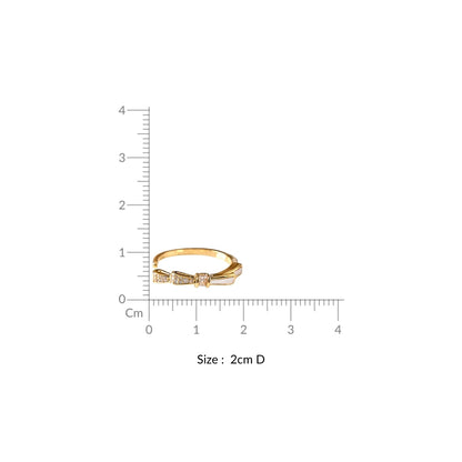 Promise Ribbon Gold Ring