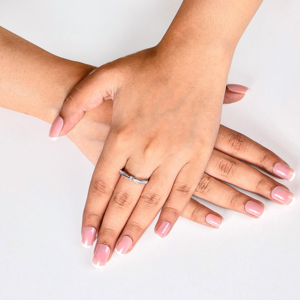 Promise Ribbon Silver Ring