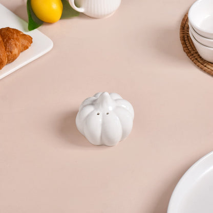 Pumpkin Salt And Pepper Shakers With Wooden Tray