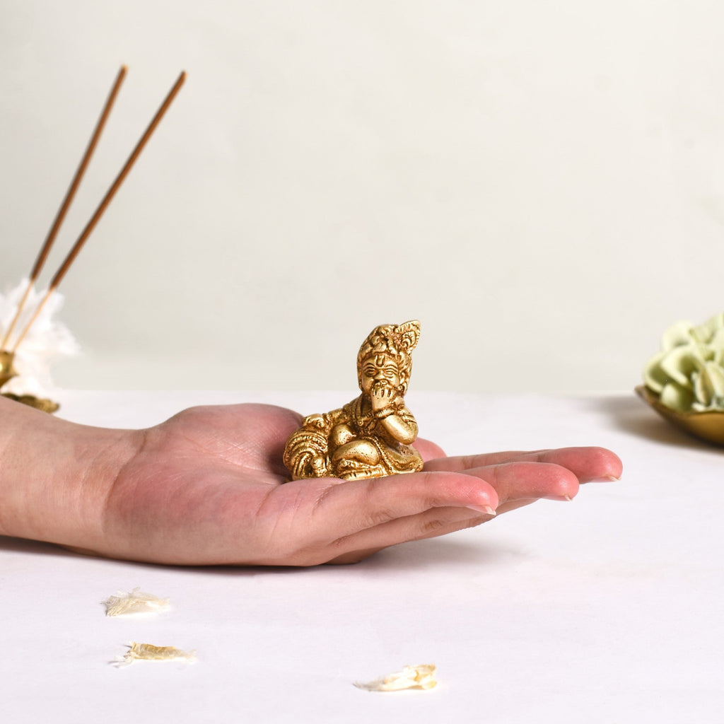 Pure Brass Laddu Gopal Idol 5cm