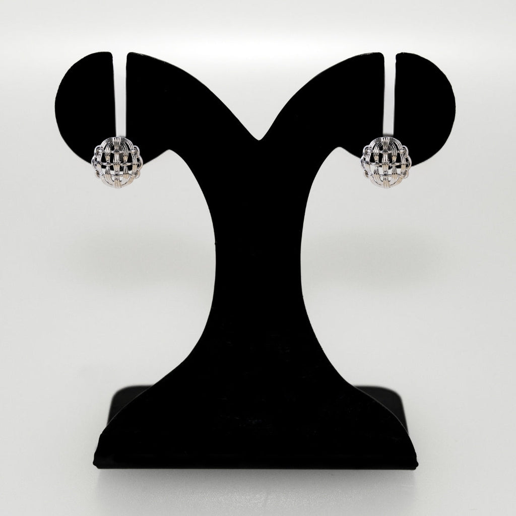 Pure Weave Studs Silver