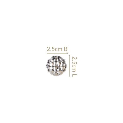 Pure Weave Studs Silver