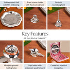 Pushpanjali Offering Pooja Thali Set Of 6