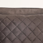 Cushiony Quilted Travel Pouch Brown