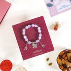Beads Bracelet Rakhi Hamper Set Of 3 With Gift Card And Box