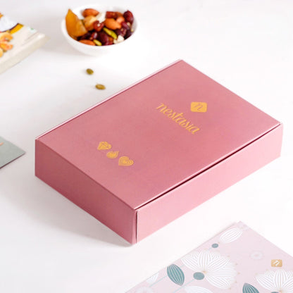 Pink Meenakari Lotus Raksha Bandhan Gift Hamper