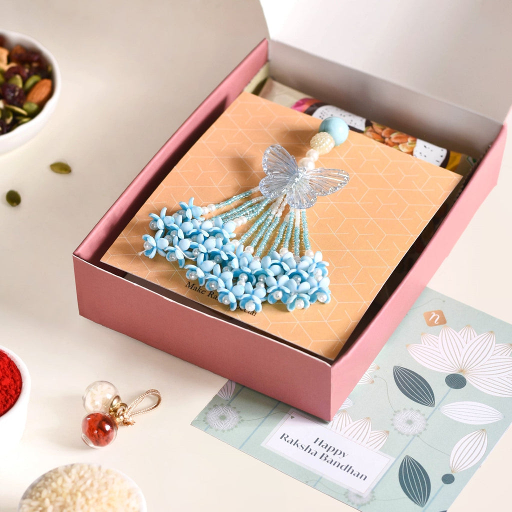 Butterfly Lumba For Sister Set Of 3 With Gift Box And Card