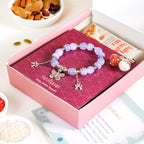Beads Bracelet Rakhi Hamper Set Of 3 With Gift Card And Box