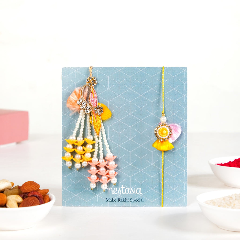 Pastel Elegance Rakhi Gift Hamper For Couple