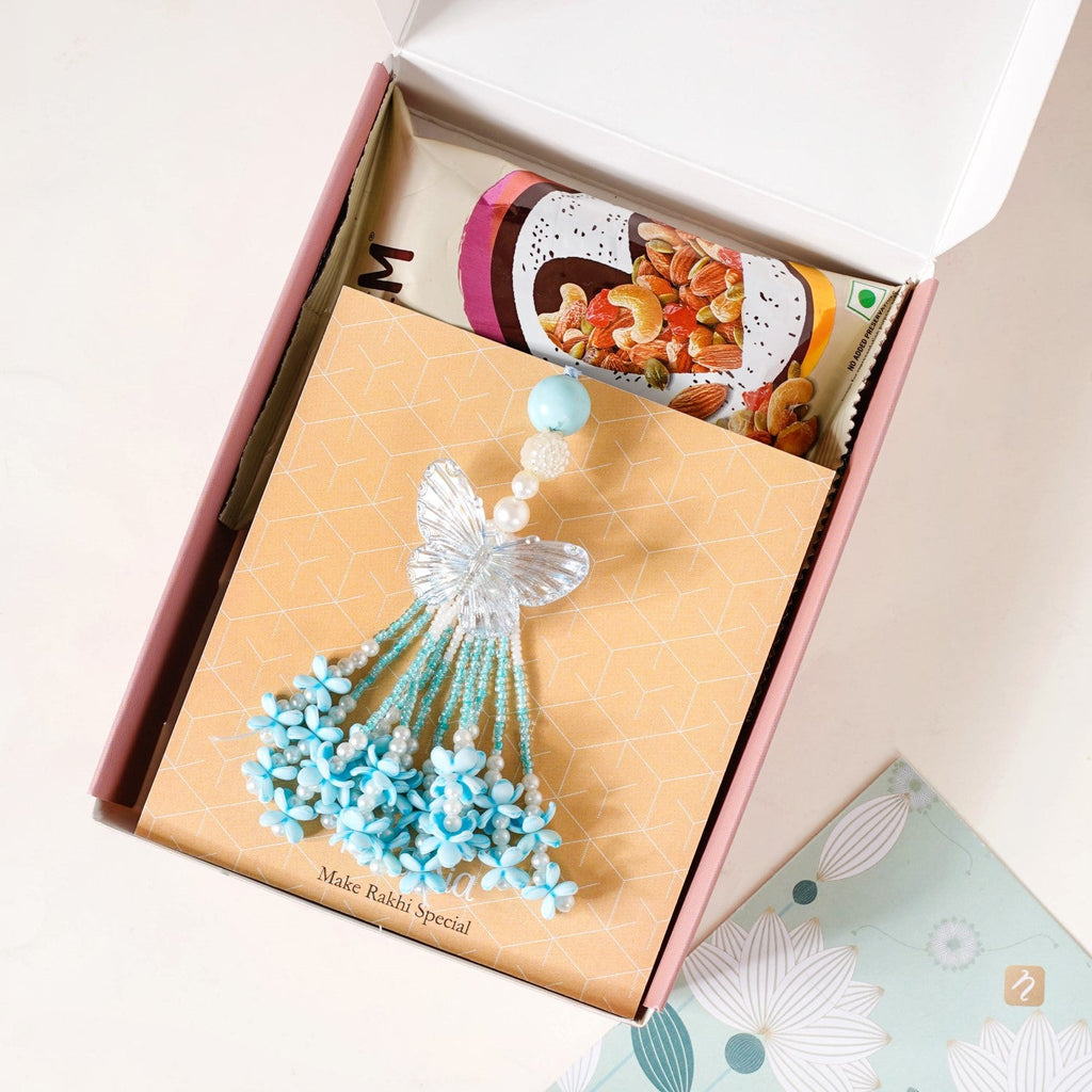 Retro Chic Lumba Rakhi Gift Hamper For Sister