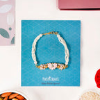 Pink Meenakari Lotus Raksha Bandhan Gift Hamper