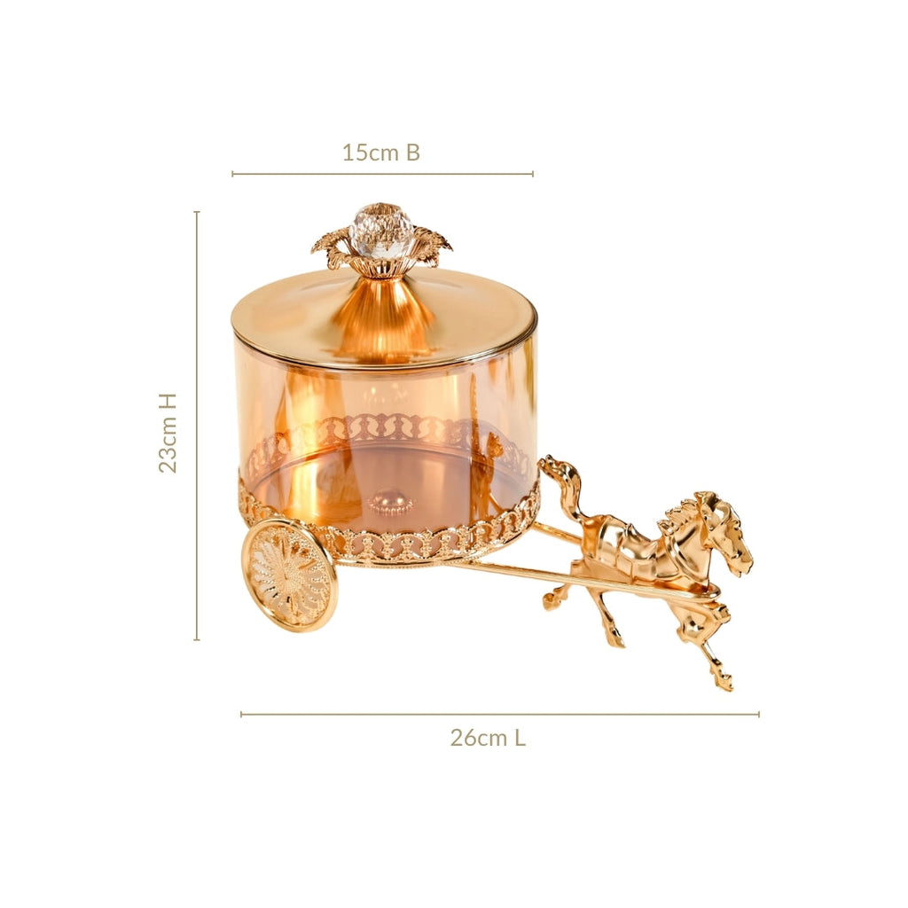 Royalcore Carriage Candy Jar