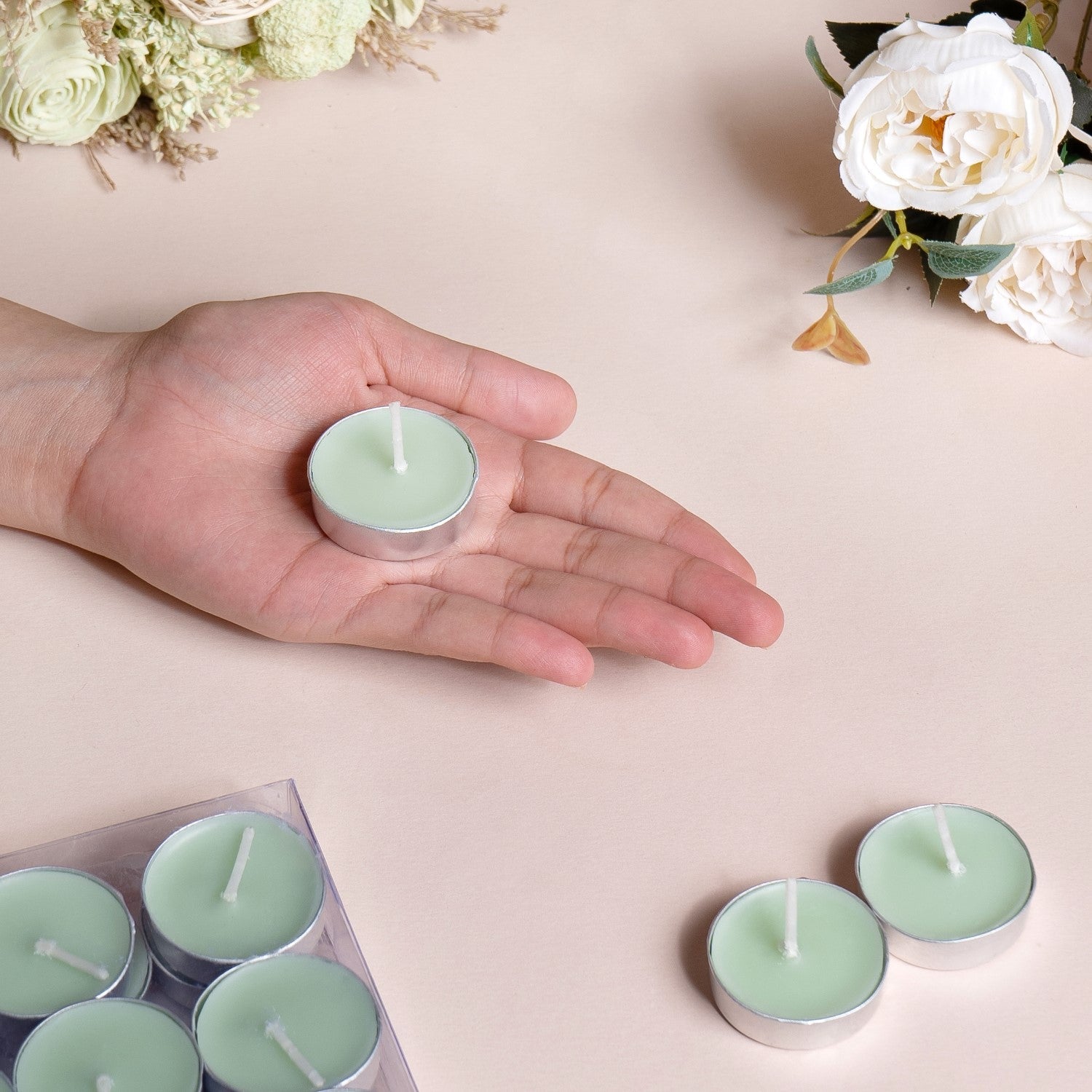 Lemon Mojito Aromatic Tealight Candles Set Of 30