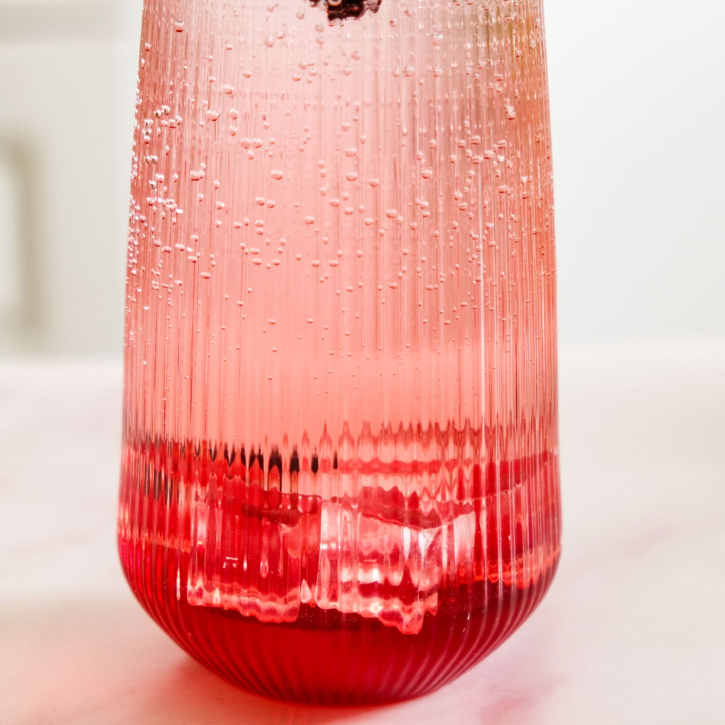 Ribbed Tall Glass Set Of 4 500ml