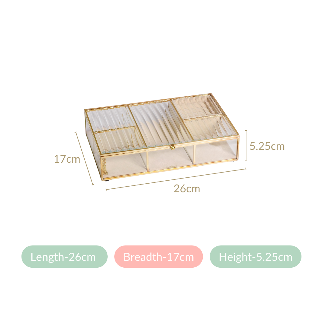 Luxury Jewellery Box With Velvet Base