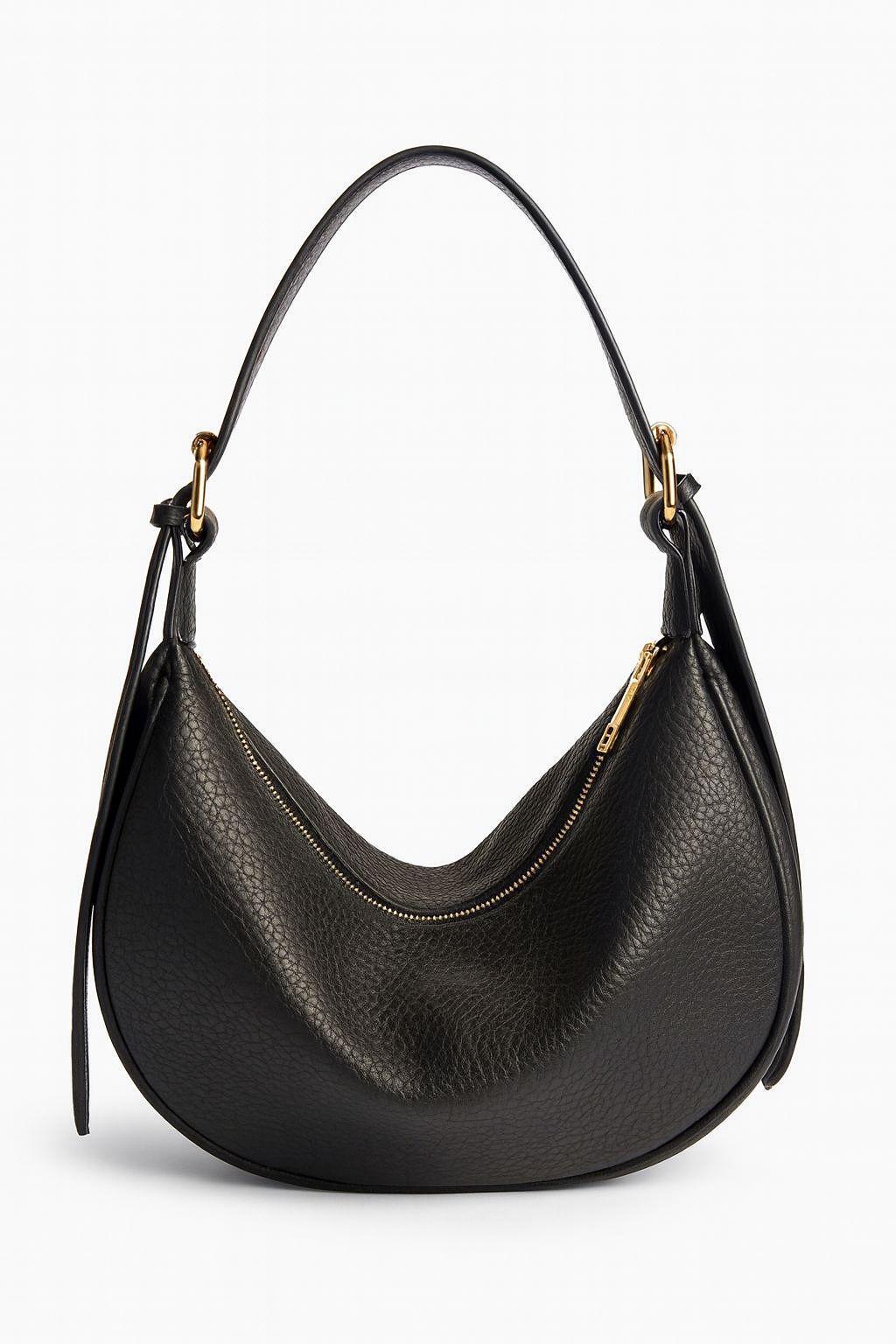 Luxury Black Hobo Shoulder Bag for Women