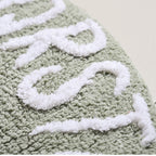 Alphabets Round Cotton Anti Slip Kids Floor Mat 74x72cm