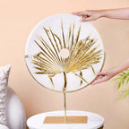 Disc Palm Leaf Luxe Table Decor