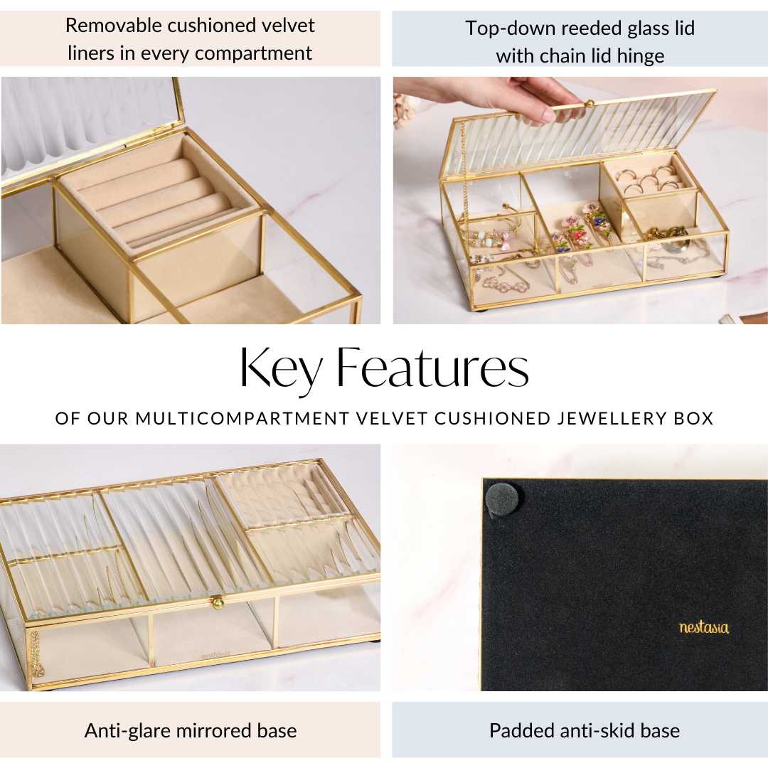 Luxury Jewellery Box With Velvet Base