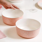 Azo Pink Serving Bowl Set Of 2 1140ml