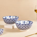 Blue Blossom Serving Bowl Set Of 2 1650ml