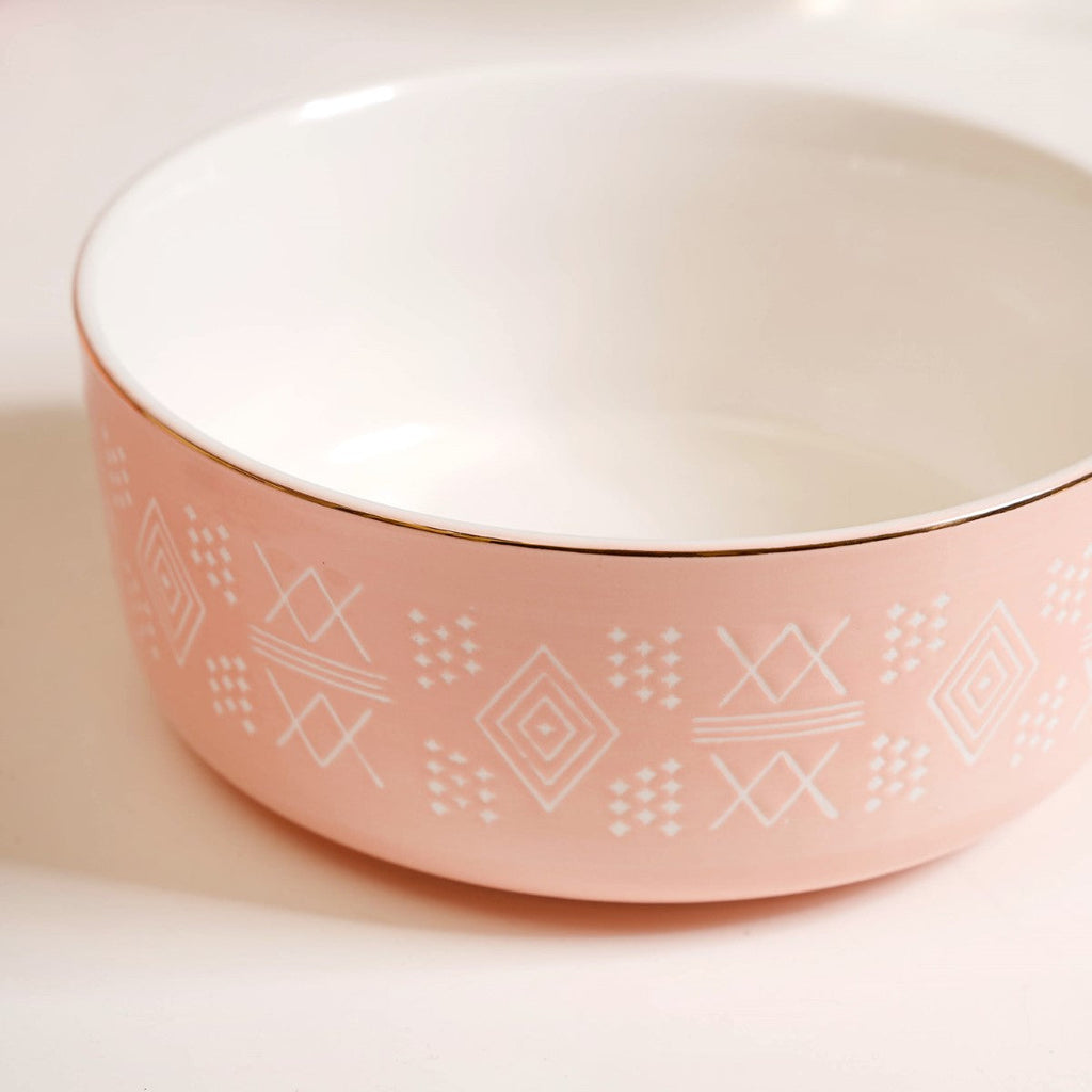 Azo Pink Serving Bowl Set Of 2 1140ml