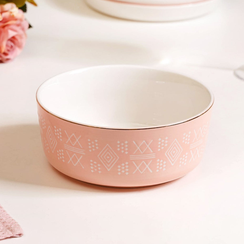 Azo Pink Serving Bowl Set Of 2 1140ml