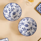Blue Blossom Serving Bowl Set Of 2 1650ml