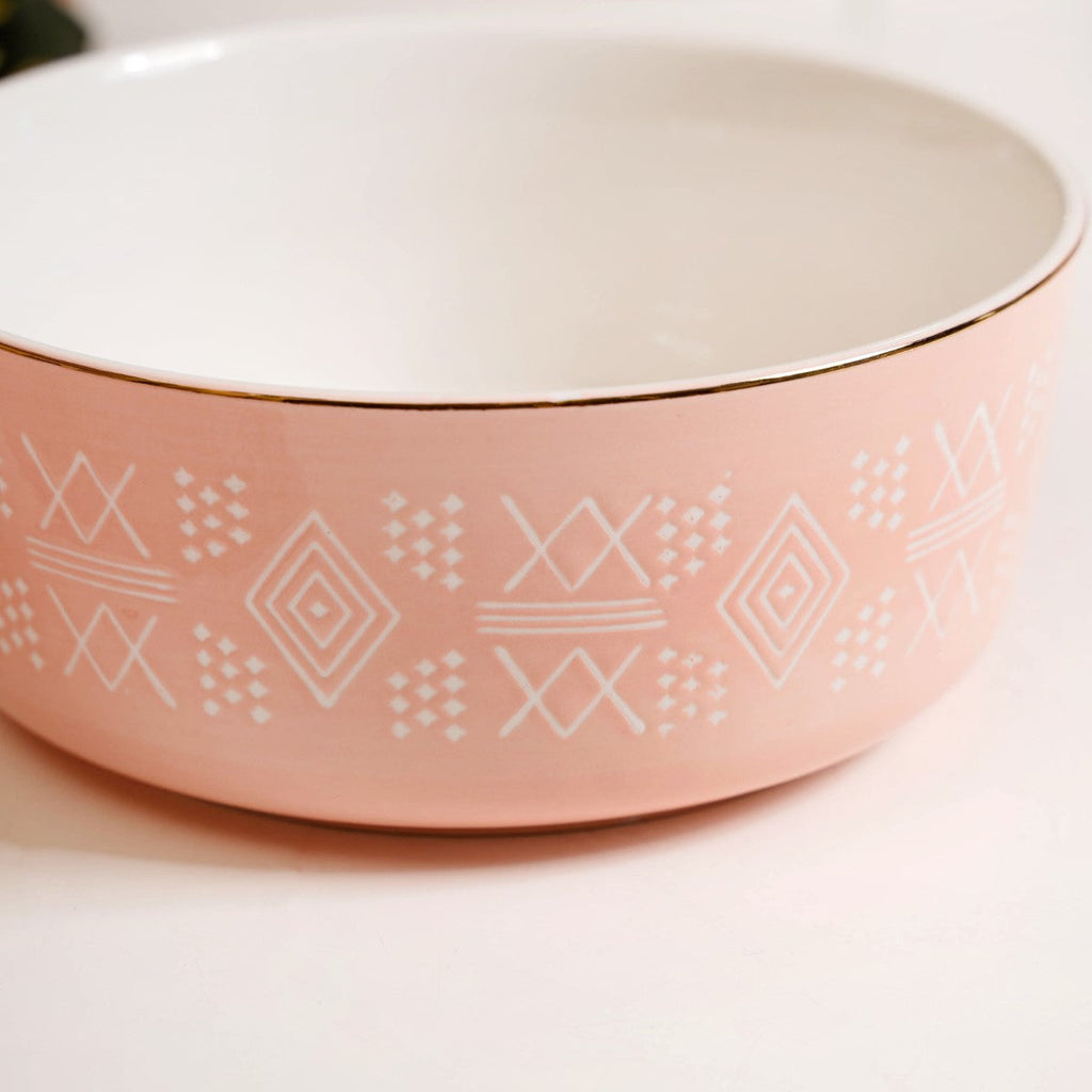 Azo Pink Serving Bowl Set Of 2 1140ml