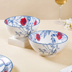 Ceramic Oriental Elegance Serving Bowl Set Of 2 1650ml