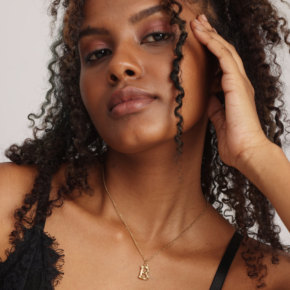 Bamboo Style Initial Charms