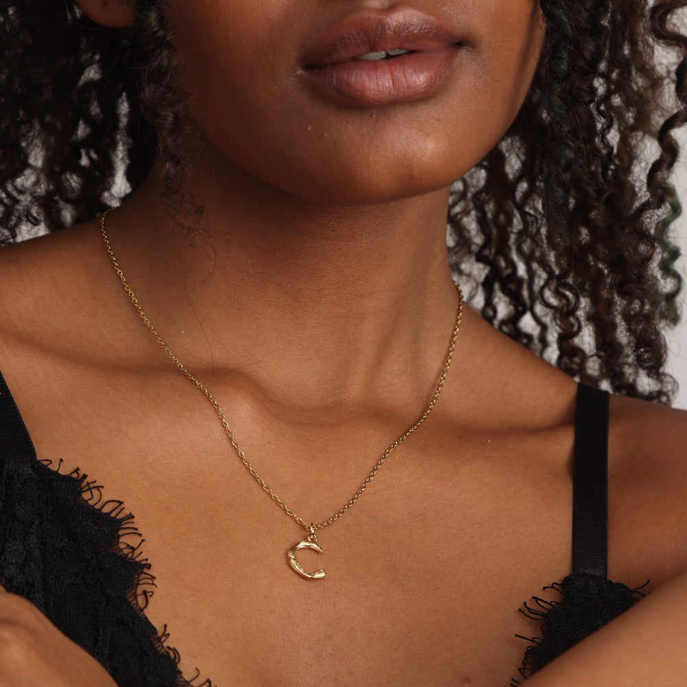 Bamboo Style Initial Charms