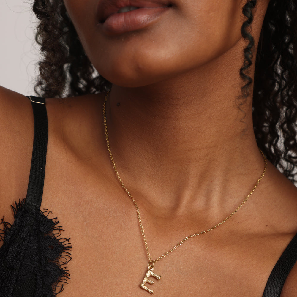 Bamboo Style Initial Charms