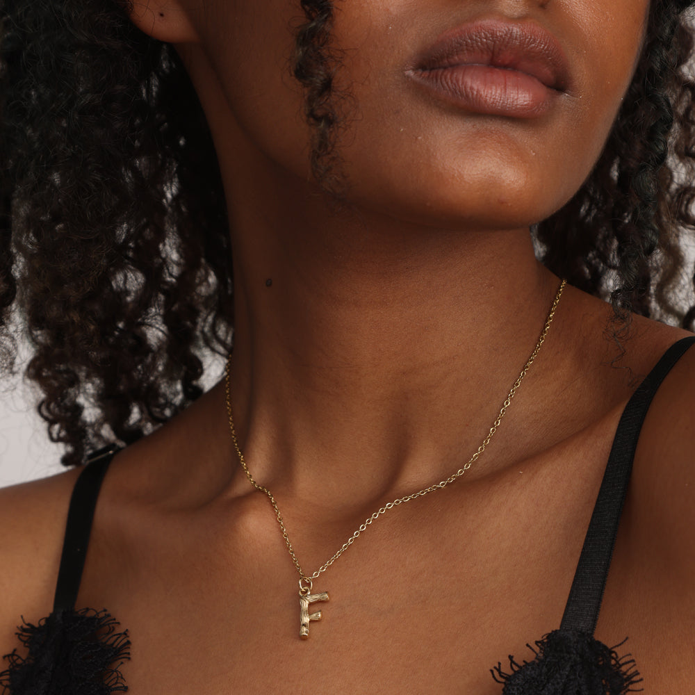 Bamboo Style Initial Charms