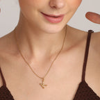 Bamboo Style Initial Charms