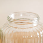 Set of 2 Glass Jars With Wooden Lid 1600ml