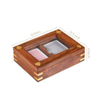 Playing Cards Set Of 2 in Wooden Display Box