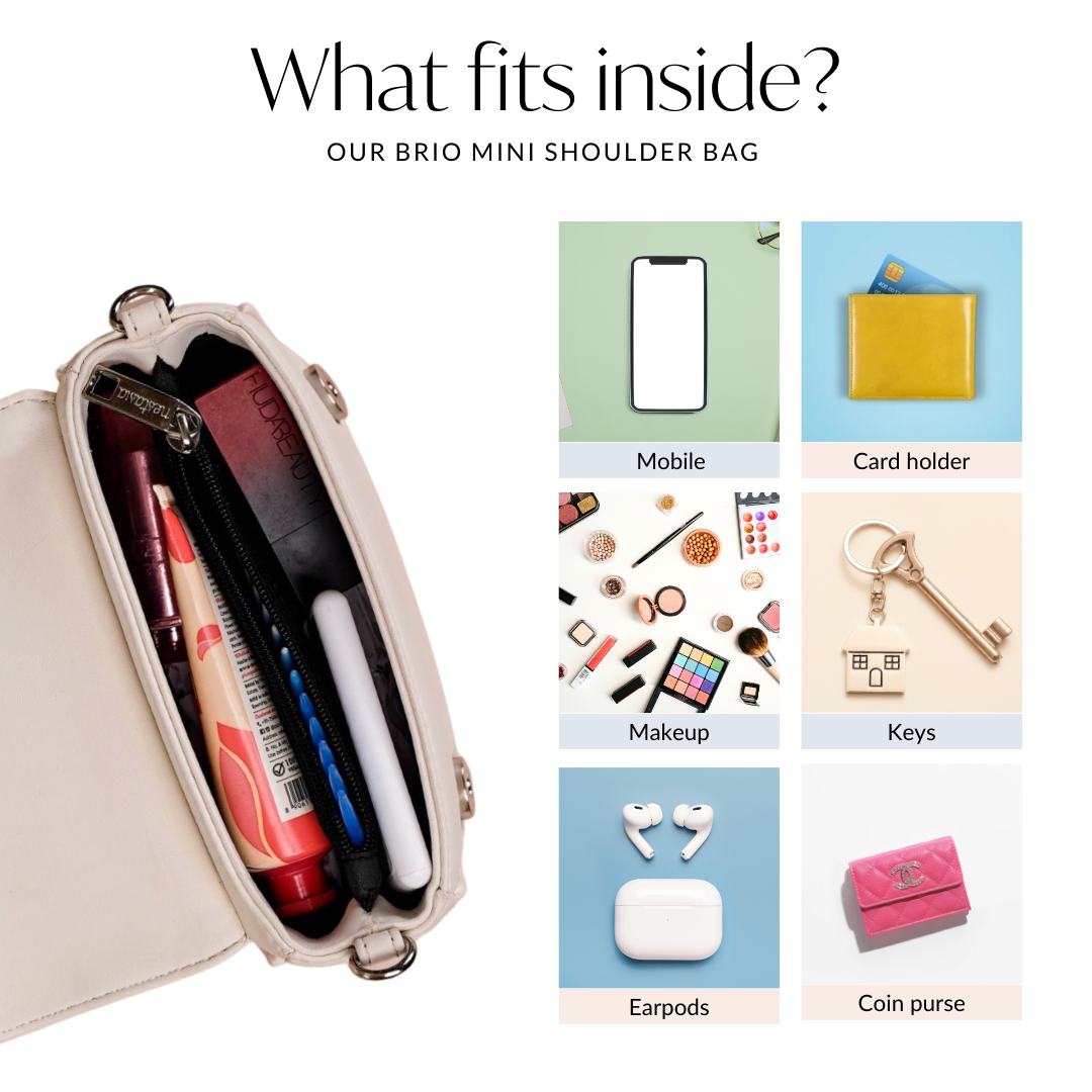 Brio Classic Confidence Shoulder Bag White