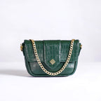Croco Go-To Outing Bag Green