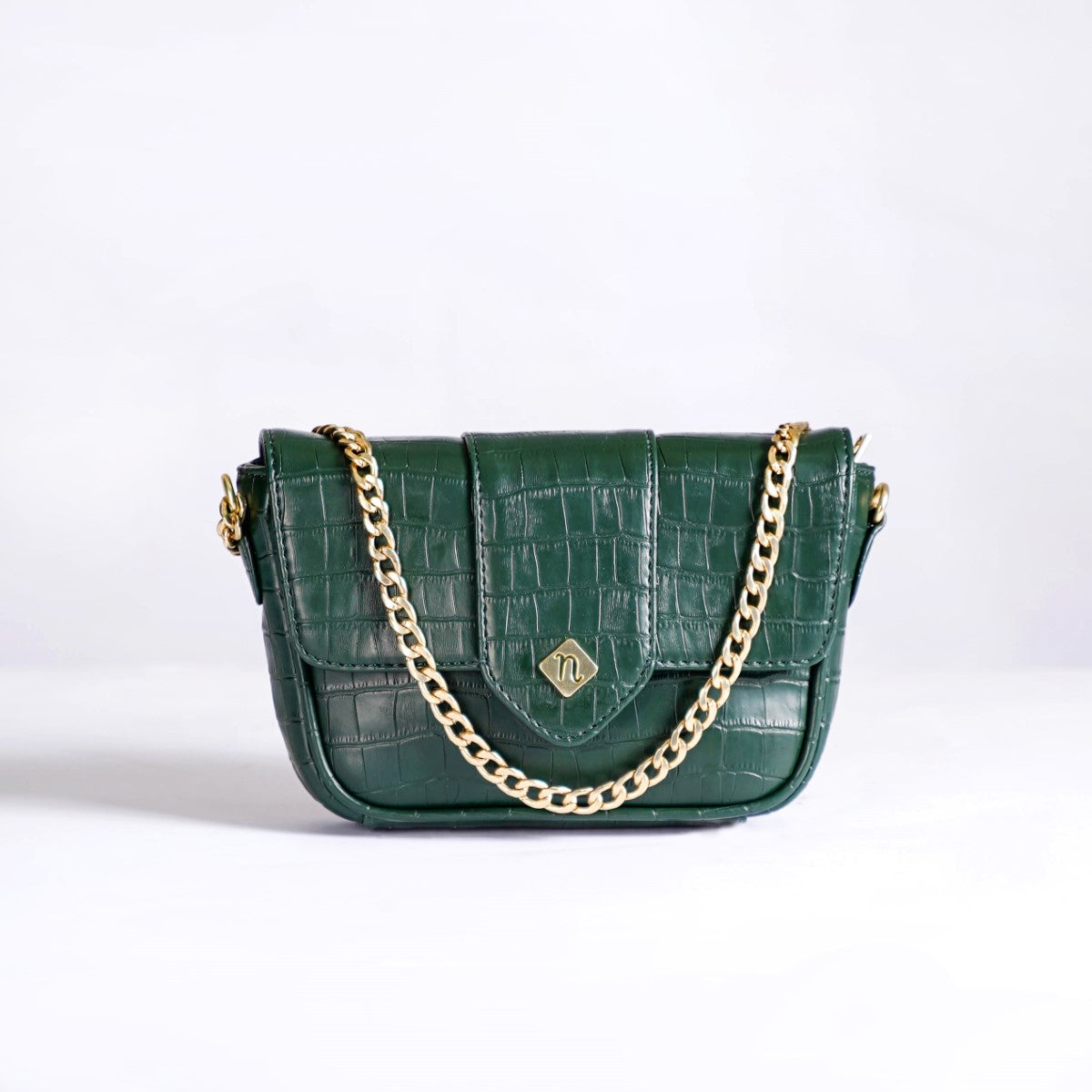 Croco Go-To Outing Bag Green