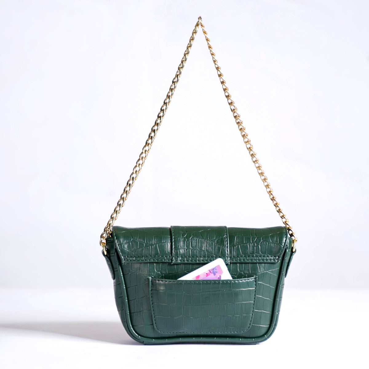 Croco Go-To Outing Bag Green
